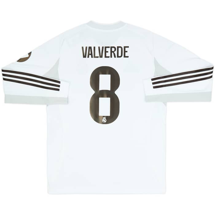 2025-26 Real Madrid Home L/S Shirt Valverde #8
