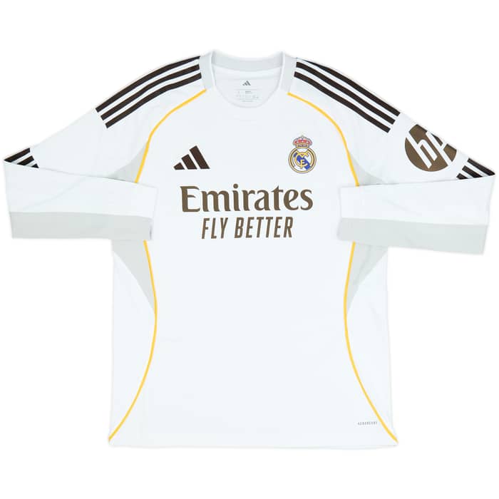 2025-26 Real Madrid Home L/S Shirt Valverde #8