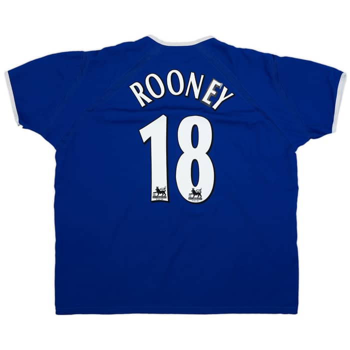 2003-04 Everton Home Shirt Rooney #18 - 8/10 - (XXL)