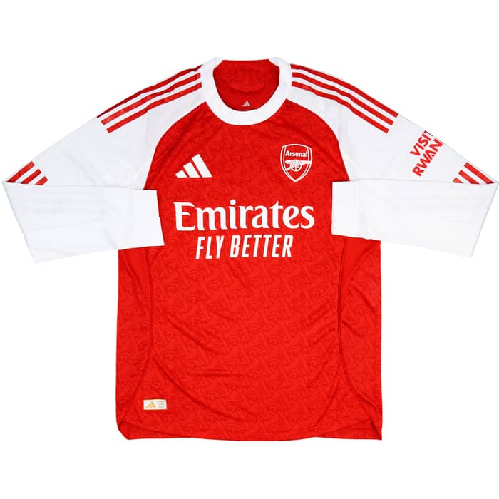 2025-26 Arsenal Authentic Home L/S Shirt Rice #41