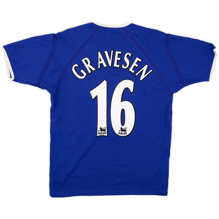 2003-04 Everton Home Shirt Gravesen #16 - 6/10 - (M)