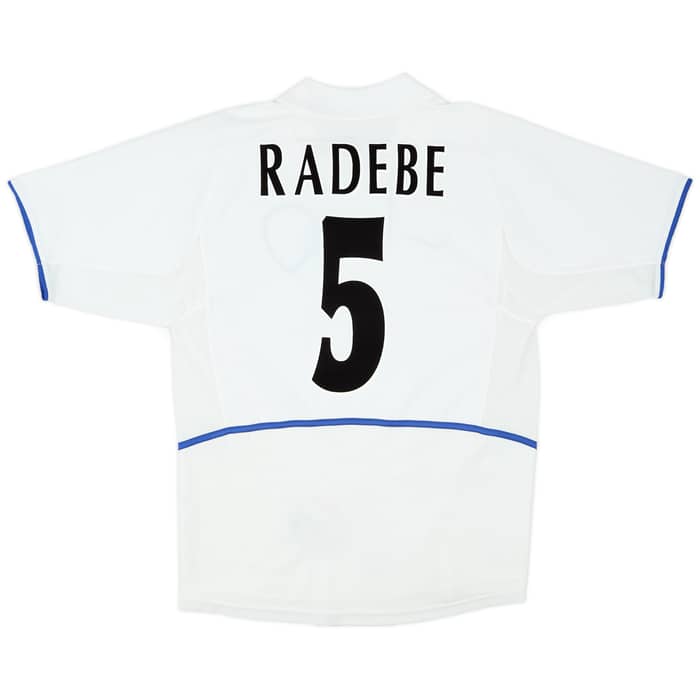 2002-03 Leeds United Home Shirt Radebe #5 - 8/10 - (S)