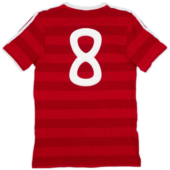 2010-11 Liverpool adidas Gerrard #8 Cotton Tee #8 - 7/10 - (S)
