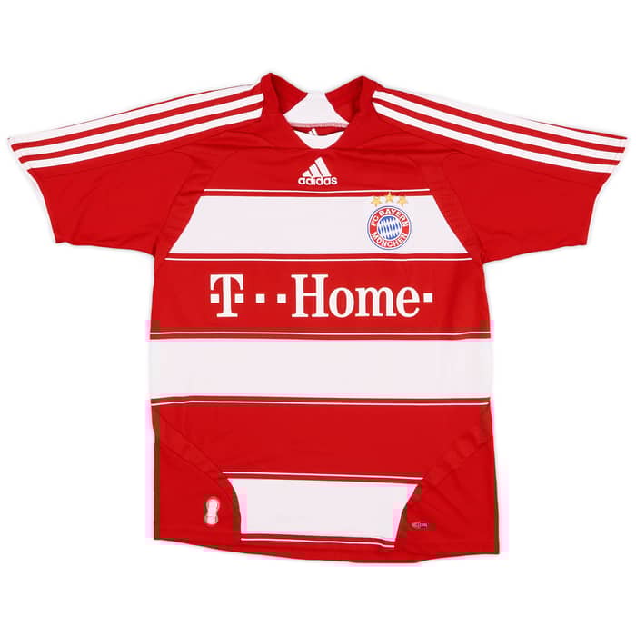 2007-08 Bayern Munich Home Shirt Lahm #21 - 7/10 - (L.Boys)