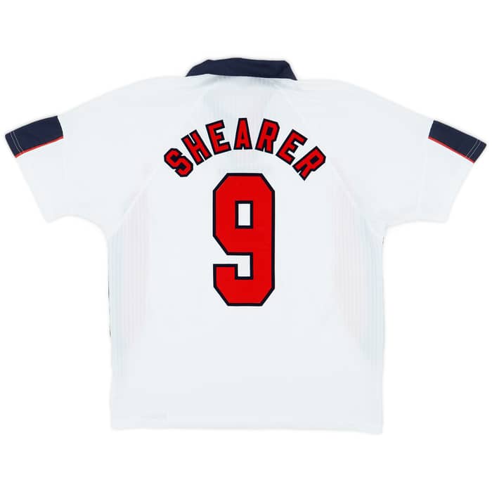 1997-99 England Home Shirt Shearer #9 - 8/10 - (L)
