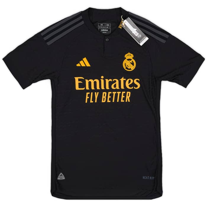 2023-24 Real Madrid Authentic Third Shirt Rodrygo #11 (XS)