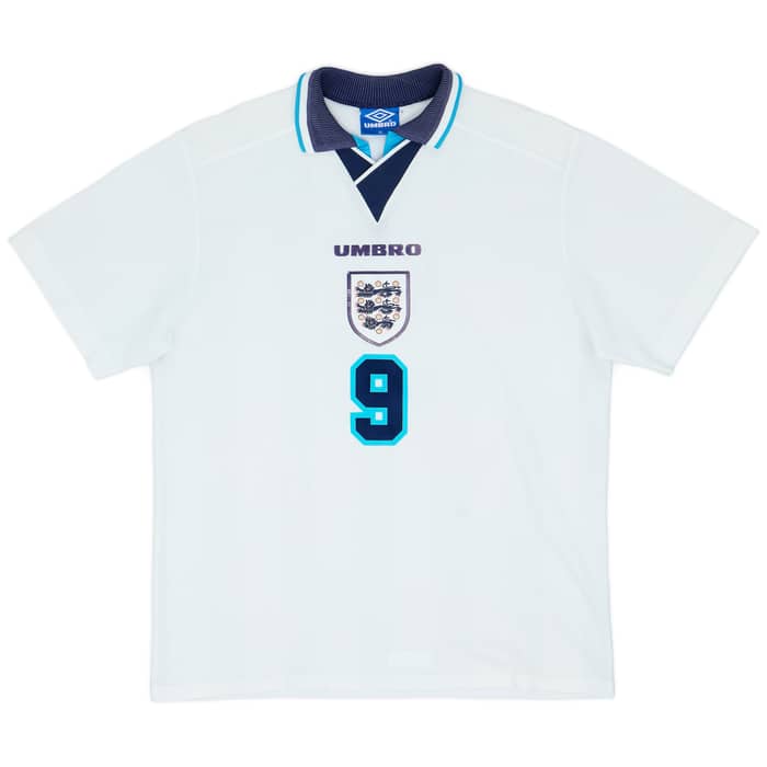 1995-97 England Home Shirt Shearer #9 - 7/10 - (XL)