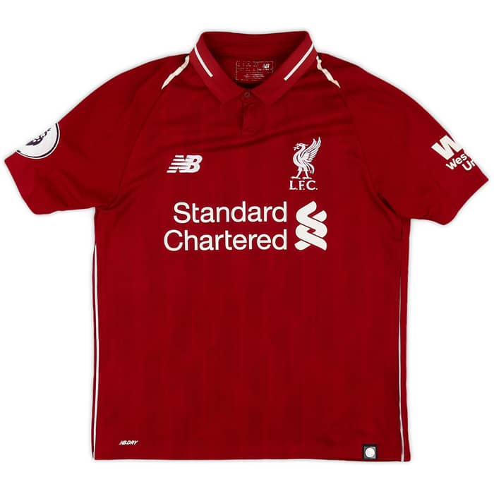 2018-19 Liverpool Home Shirt Virgil #4 - 8/10 - (S)