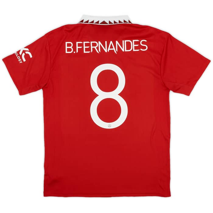 2022-23 Manchester United Home Shirt B.Fernandes #8 - 8/10 - (L)