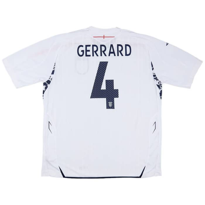 2007-09 England Home Shirt Gerrard #4 (XXL)