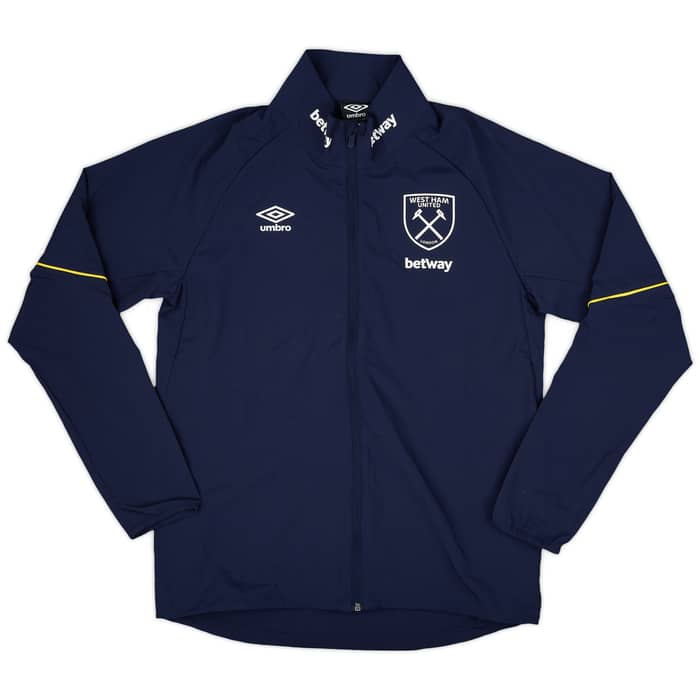 2017-19 West Ham Umbro Hooded Track Jacket - 8/10 - (L)