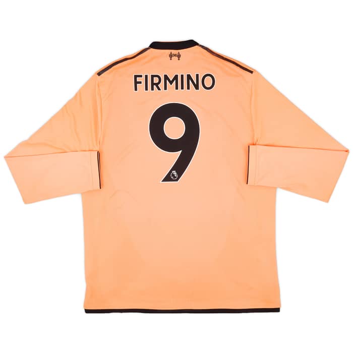 2017-18 Liverpool 125 Years Third L/S Shirt Firmino #9 - 7/10 - (XL)