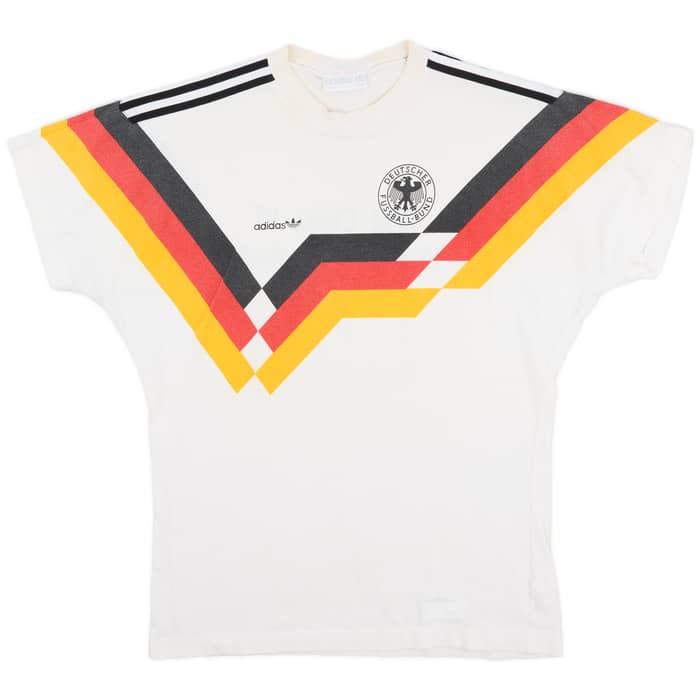 1990-92 Germany adidas Cotton Tee - 7/10 - (M)