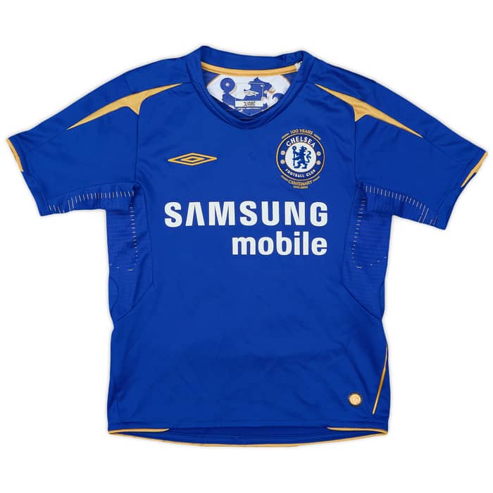 2005-06 Chelsea Centenary Home Shirt Duff #11 - 7/10 - (S.Boys)