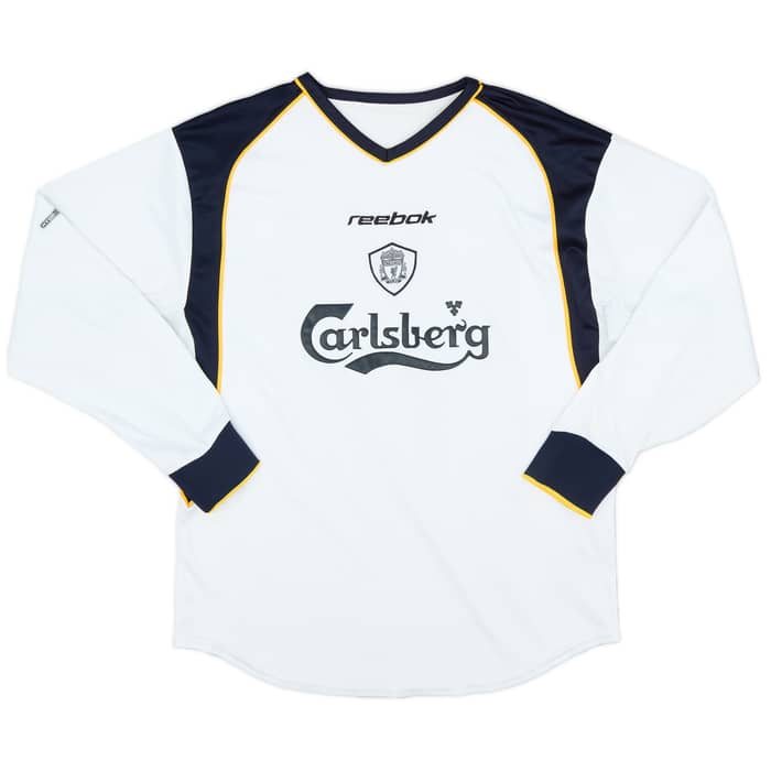 2001-03 Liverpool Away L/S Shirt Gerrard #17 - 6/10 - (M)