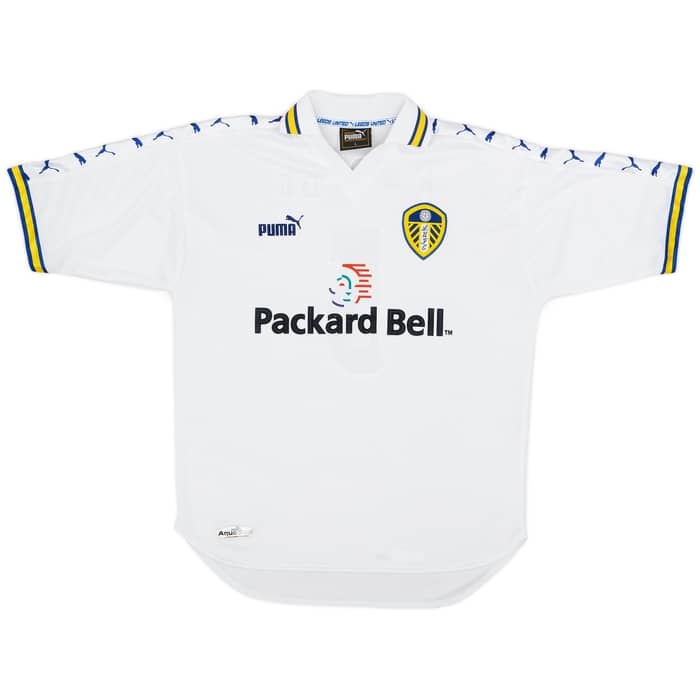 1998-00 Leeds United Home Shirt Radebe #5 - 8/10 - (L)