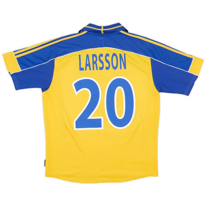 2000-02 Sweden Home Shirt Larsson #20 - 6/10 - (L)