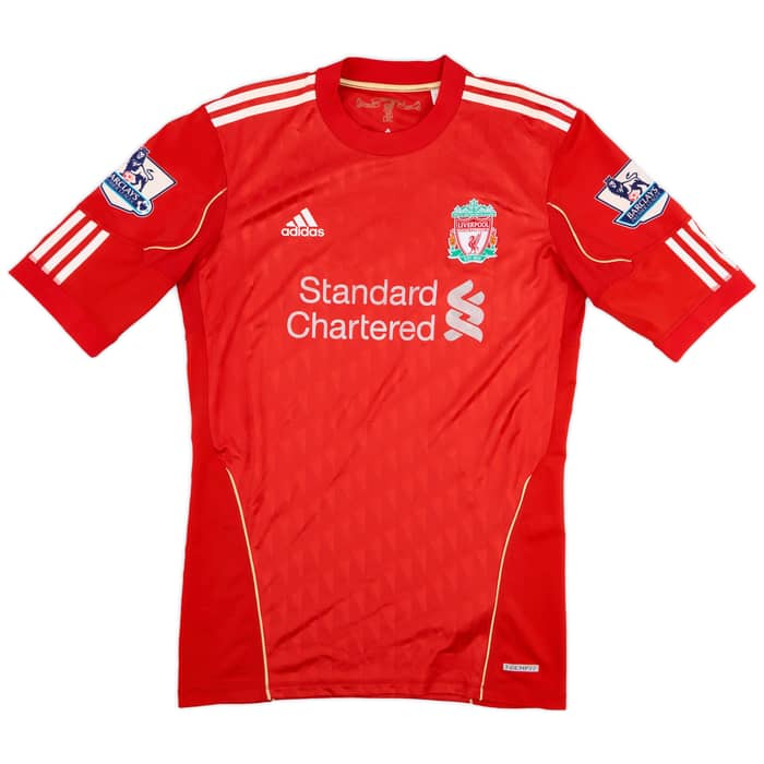 2010-12 Liverpool Player Issue TechFit Home Shirt Carroll #9 - 6/10 - (XL)