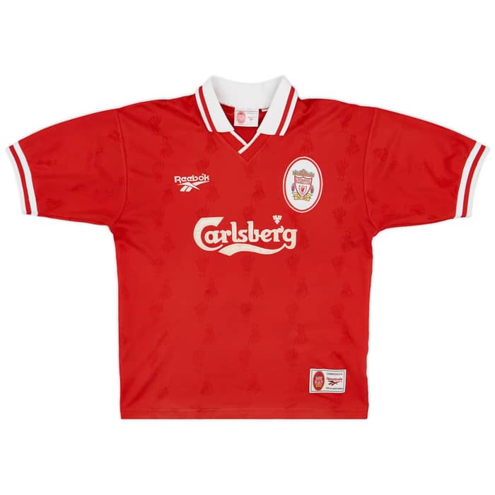1996-98 Liverpool Home Shirt Carragher #23 - 8/10 - (M)