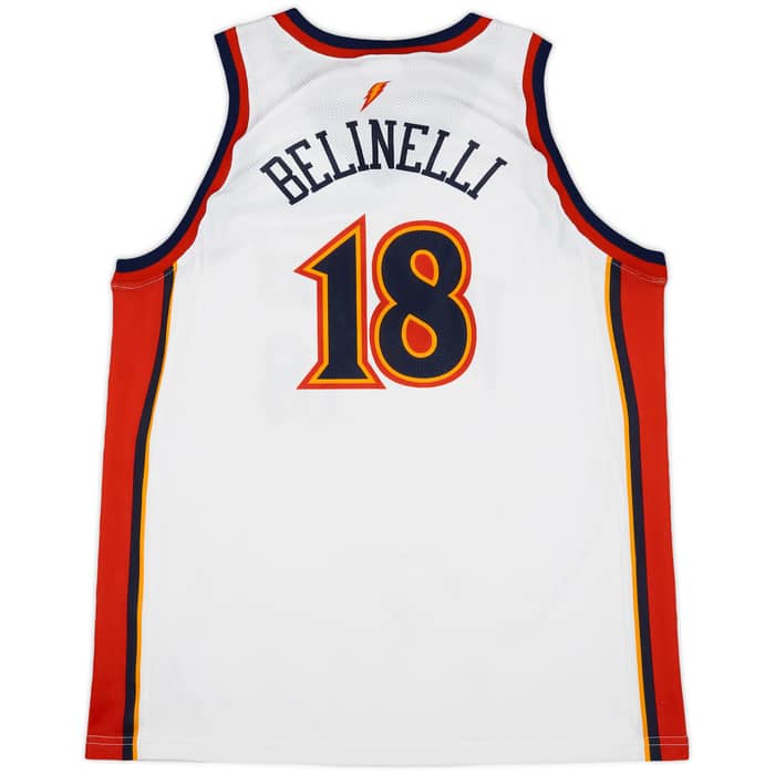 2007-09 Golden State Warriors Belinelli #18 Champion Home Jersey - 9/10 - (XXL)