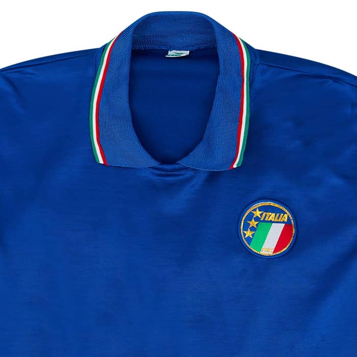 1986-89 Italy Match Issue Home L/S Shirt #8