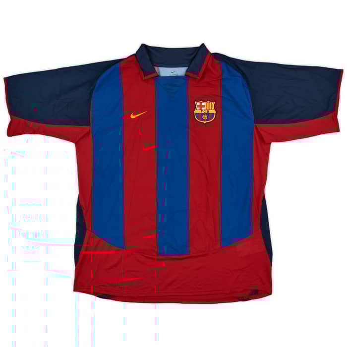 2003-04 Barcelona Home Shirt Xavi #6 - 10/10 - (XL)