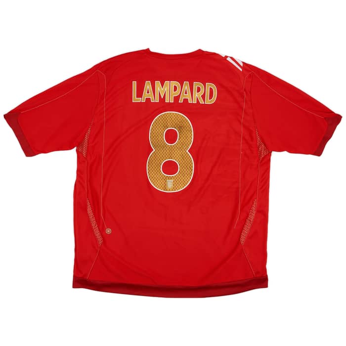 2006-08 England Away Shirt Lampard #8 - 6/10 - (XXL)