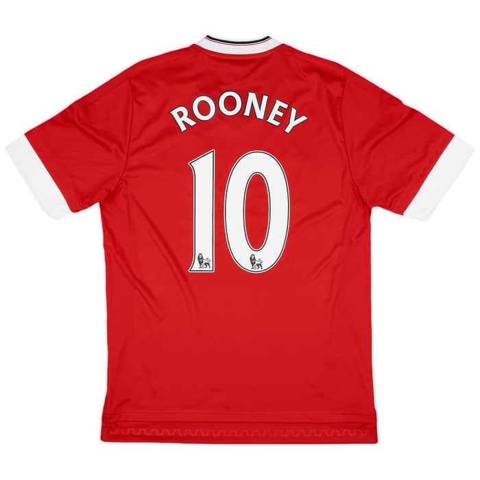 2015-16 Manchester United Home Shirt Rooney #10 - 8/10 - (S)