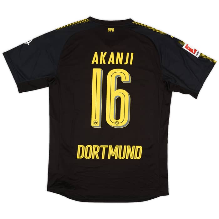 2017-18 Borussia Dortmund Authentic Away Shirt Akanji #16 - 10/10 - (L)