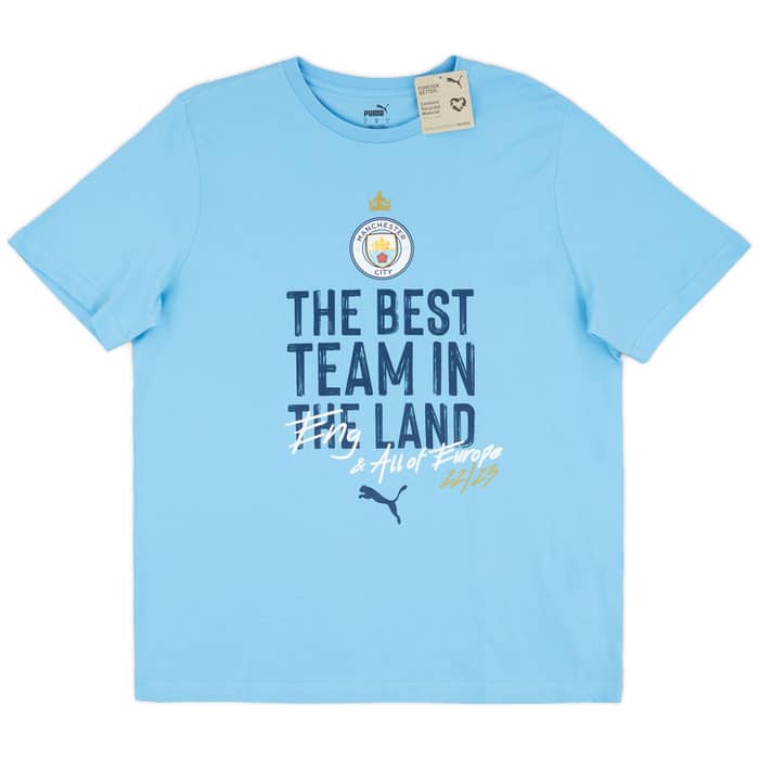 2022-23 Manchester City Puma Champions League Winners Tee