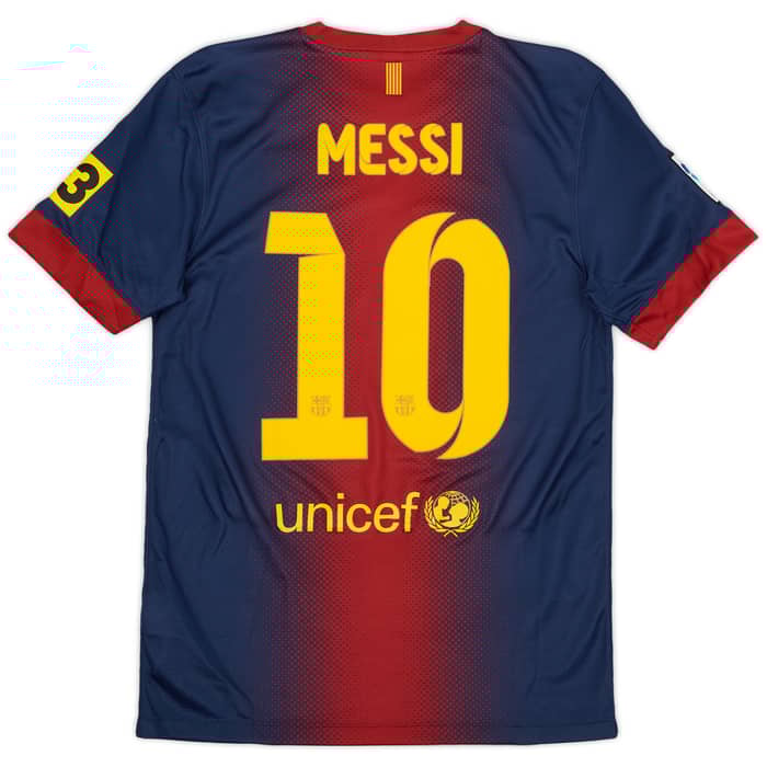 2012-13 Barcelona Home Shirt Messi #10 - 7/10 - (S)