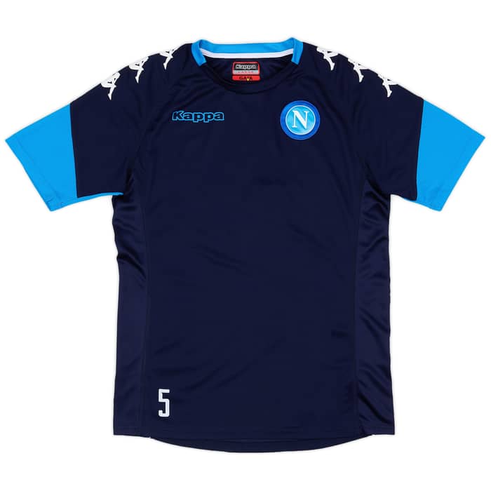 2017-18 Napoli Player Issue Training Tee # - 7/10