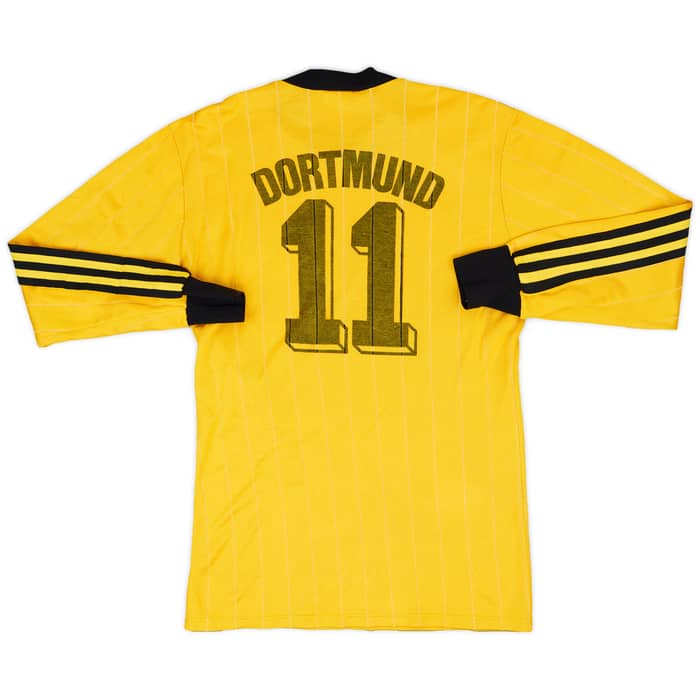 1989-90 Borussia Dortmund Home L/S Shirt #11 - 8/10 - (S)