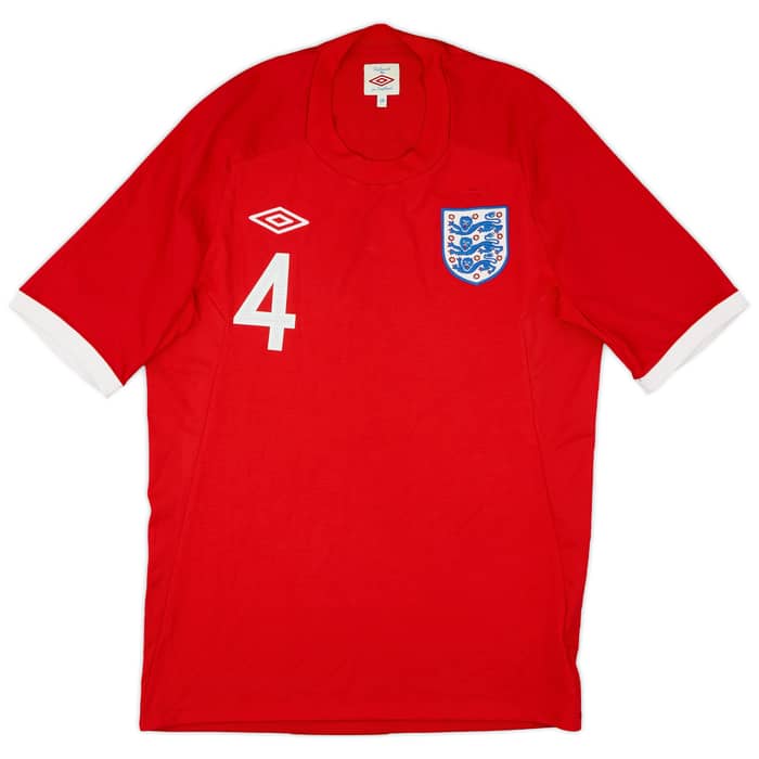2010-11 England Away Shirt Gerrard #4 - 6/10 - (M)