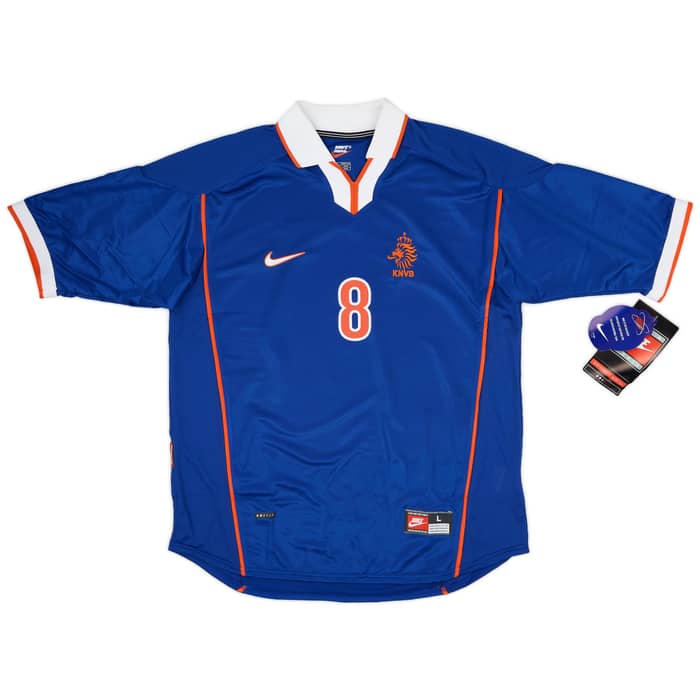 1998-00 Netherlands Away Shirt Bergkamp #8 (L)