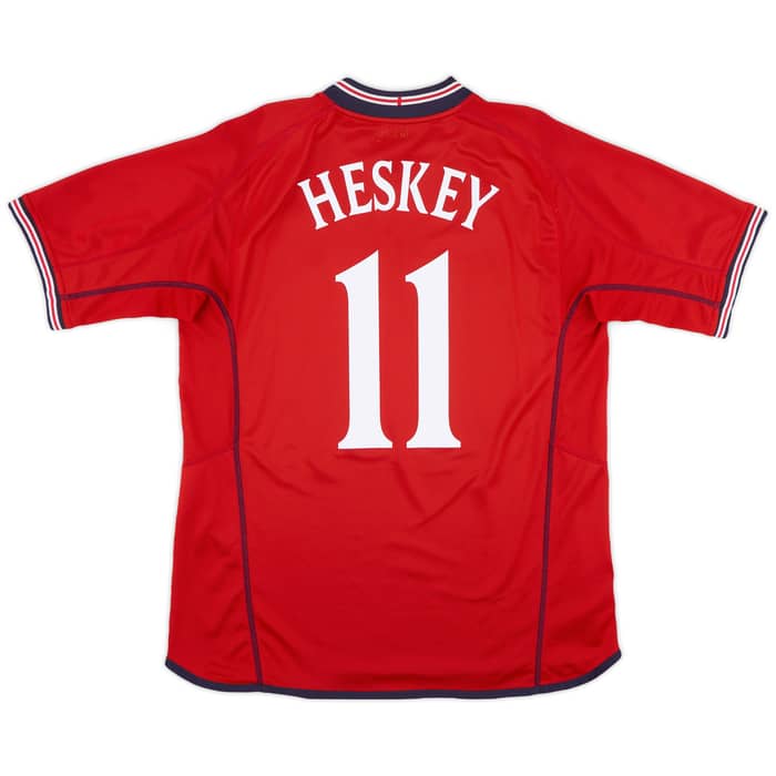 2002-04 England Away Shirt Heskey #11 - 7/10 - (L)