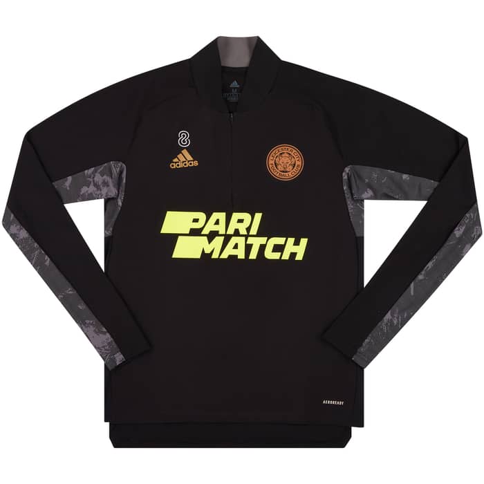 2021-22 Leicester Player Worn 1/4 Zip Training Top # (Excellent)