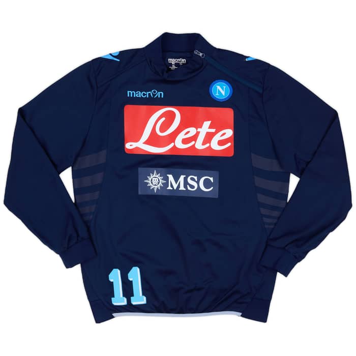 2013-14 Napoli Player Issue 1/4 Zip Training Top # - 5/10