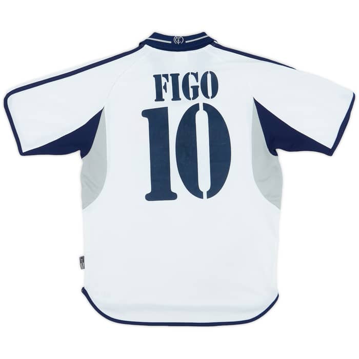 2000-01 Real Madrid Home Shirt Figo #10 - 4/10 - (S)