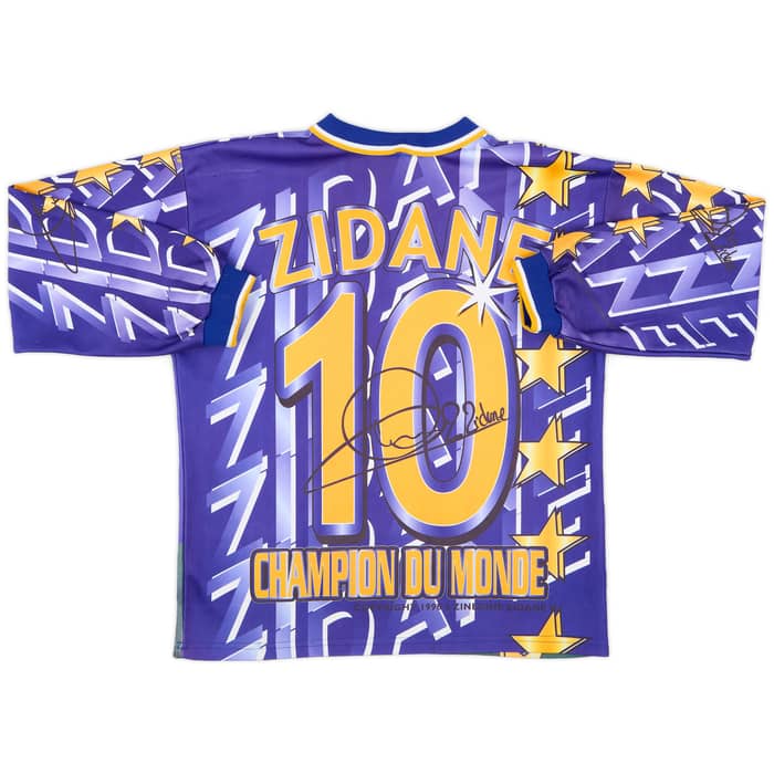 1998 Juventus Zinedine Zidane Graphic L/S Shirt - 8/10 - (S/M)