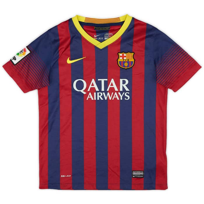 2013-14 Barcelona Home Shirt - 7/10 - (M.Boys)