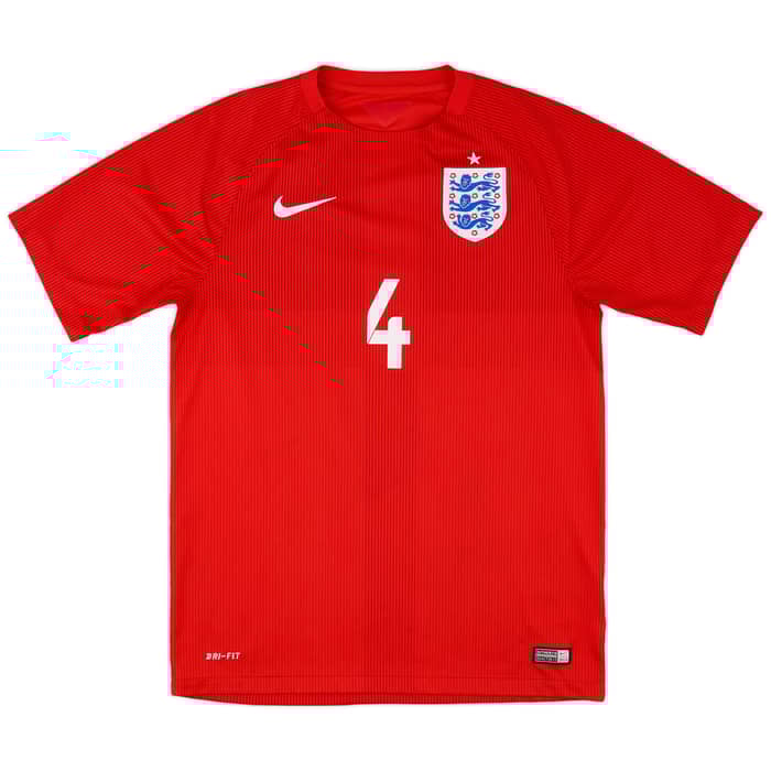 2014-15 England Away Shirt Gerrard #4 - 9/10 - (M)