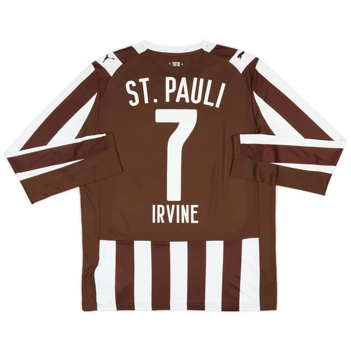 2025-26 St Pauli Home L/S Shirt Irvine #7