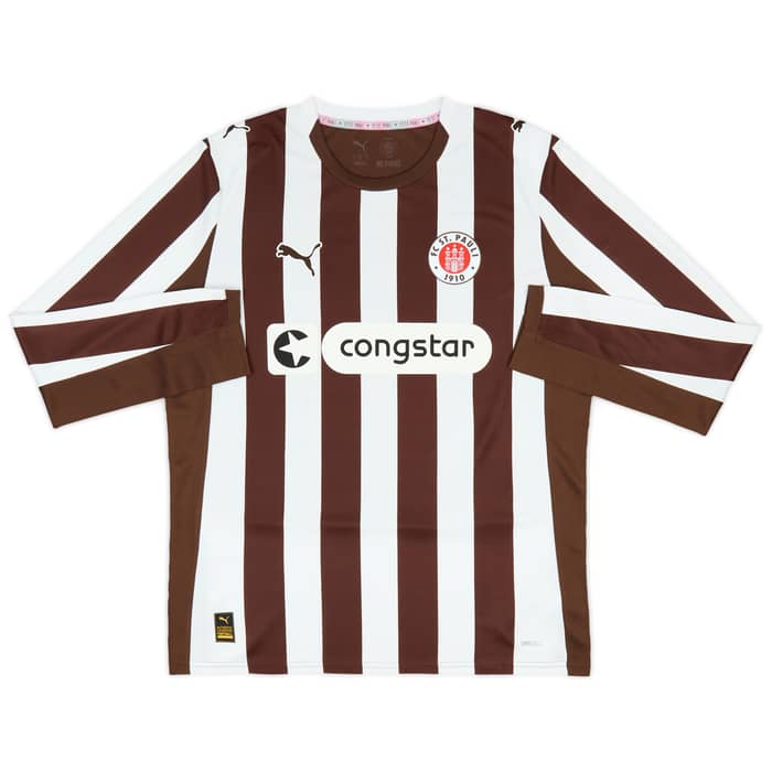 2025-26 St Pauli Home L/S Shirt Irvine #7