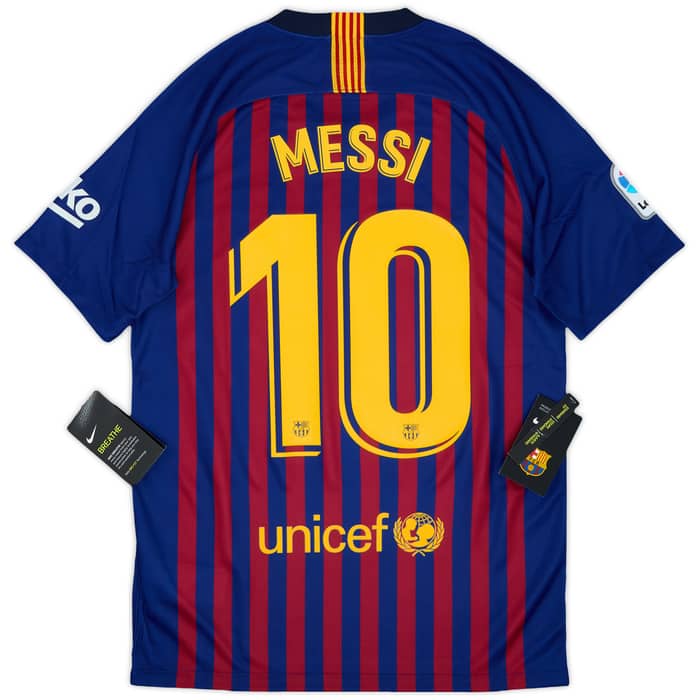 2018-19 Barcelona Home Shirt Messi #10 (S)