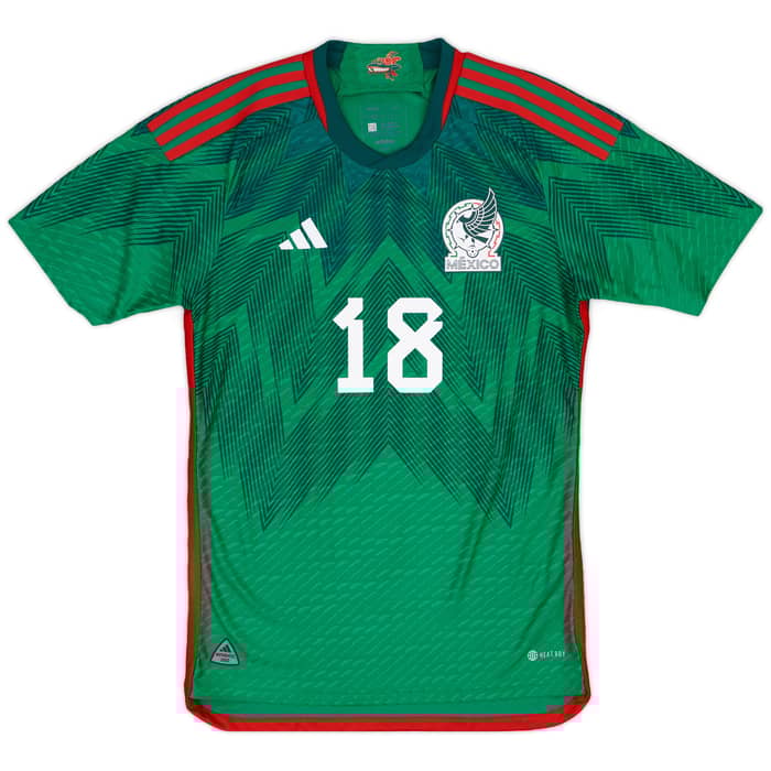 2022-23 Mexico Authentic Home Shirt A.Guardado #18