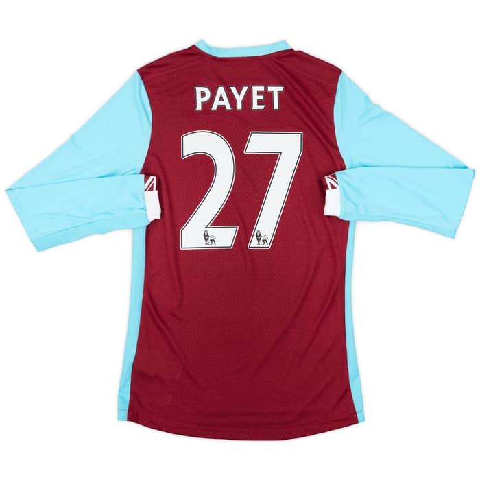 2016-17 West Ham Home L/S Shirt Payet #27 (S)