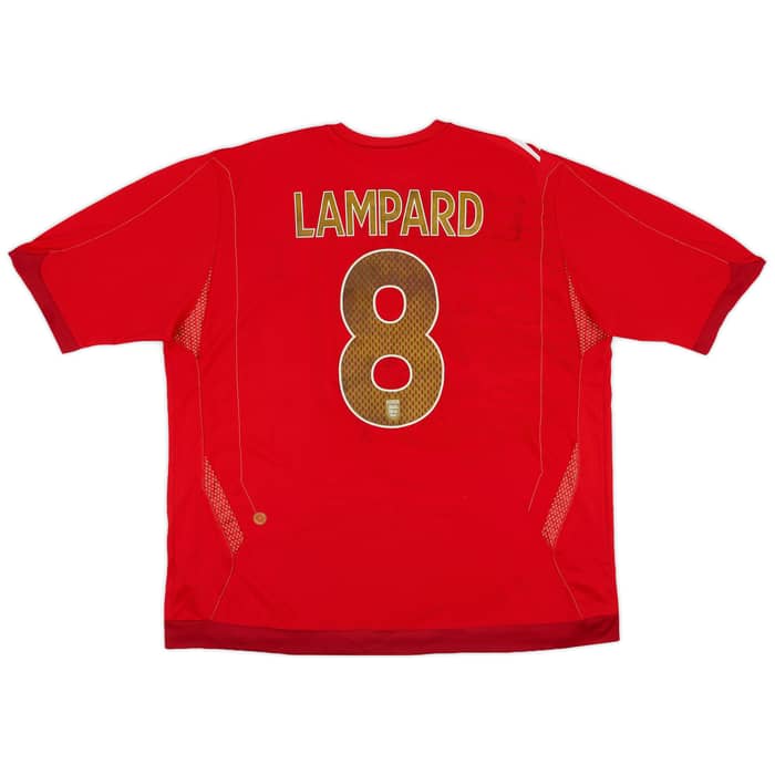 2006-08 England Away Shirt Lampard #8 - 5/10 - (XXL)