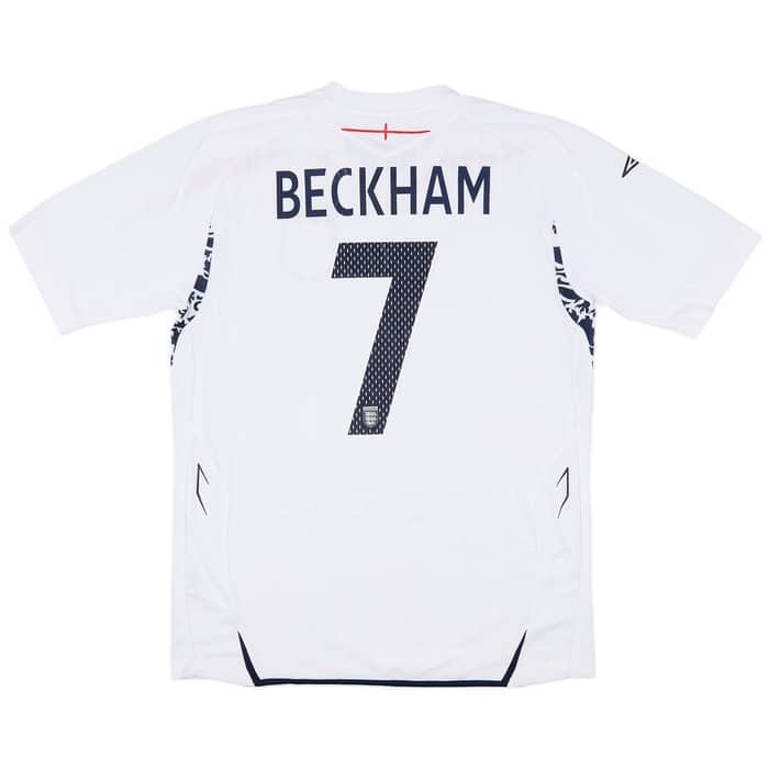 2007-09 England Home Shirt Beckham #7