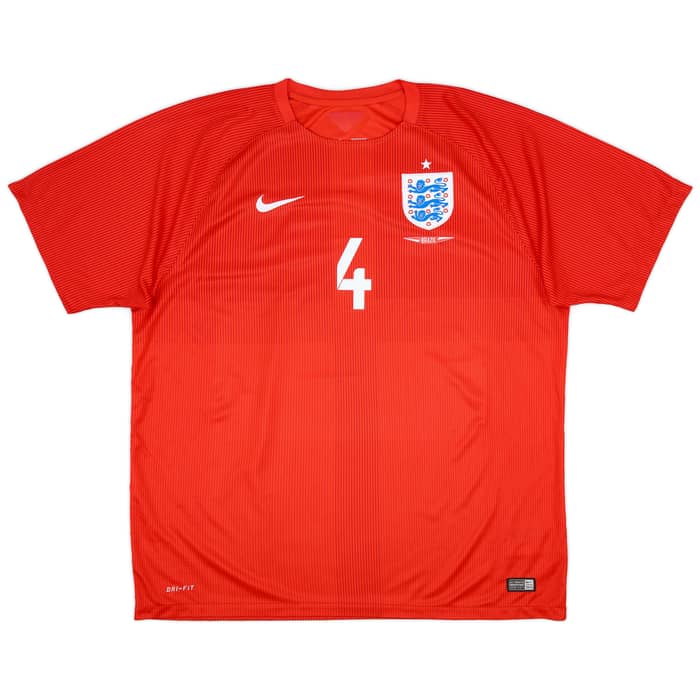 2014-15 England Away Shirt Gerrard #4 - 9/10 - (XXL)